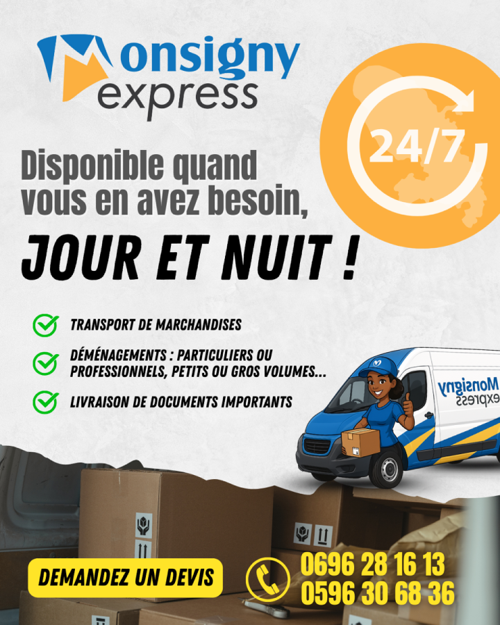 Livraison express Martinique